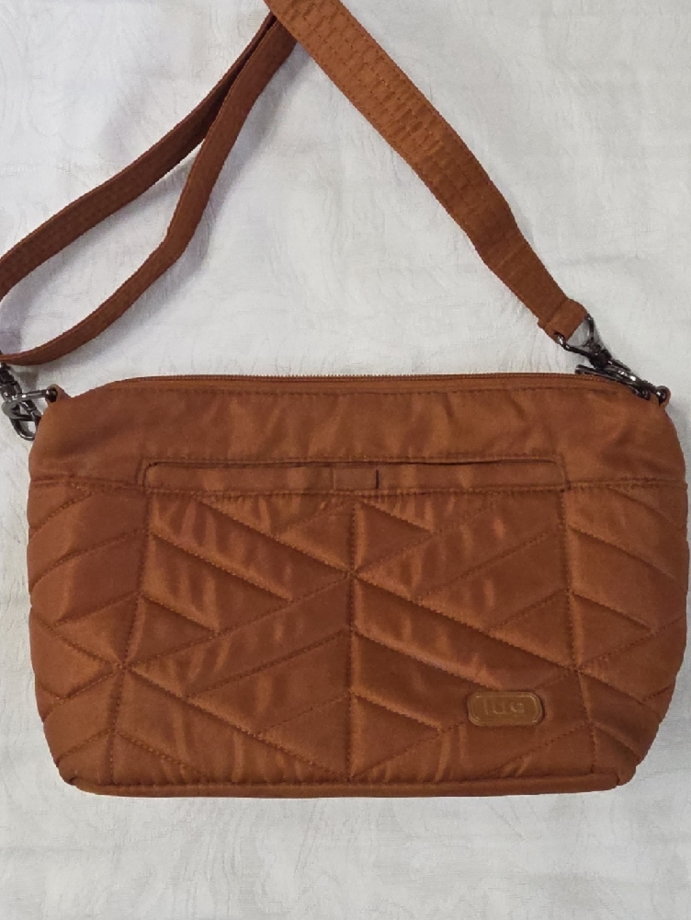Lug Quilted Crossbody Bag - Walnut Brown - Picture 5 of 9
